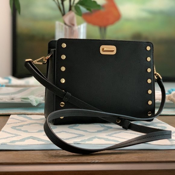 MICHAEL KORS Sylvie Medium Studded Leather Satchel